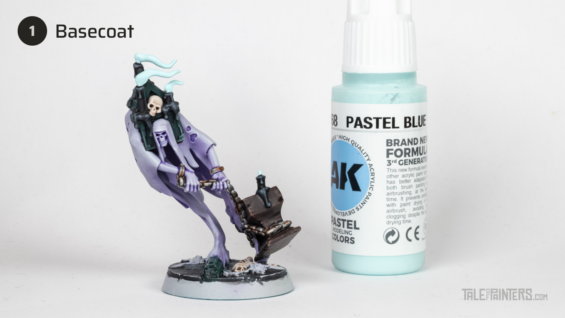 Nighthaunt turquoise flame effect tutorial - step 1