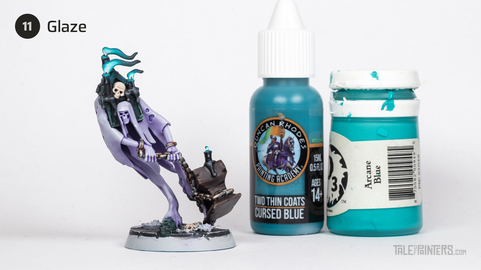 Nighthaunt turquoise flame effect tutorial - step 11