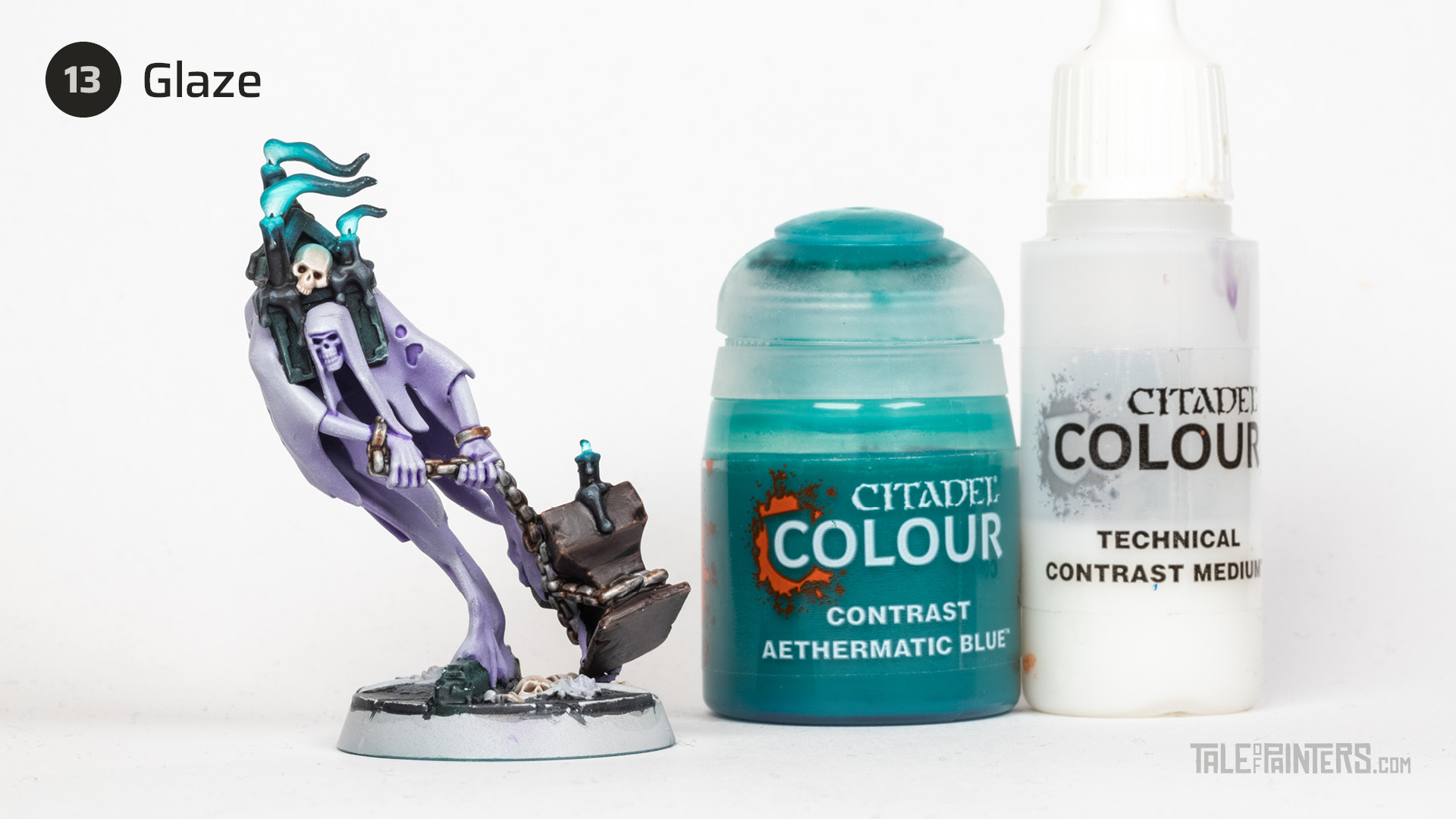 Nighthaunt turquoise flame effect tutorial - step 13