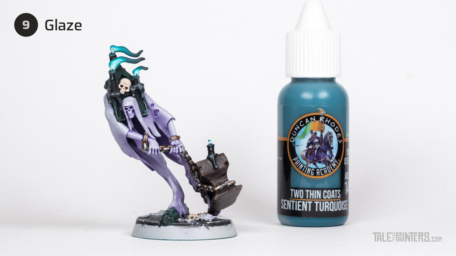 Nighthaunt turquoise flame effect tutorial - step 9