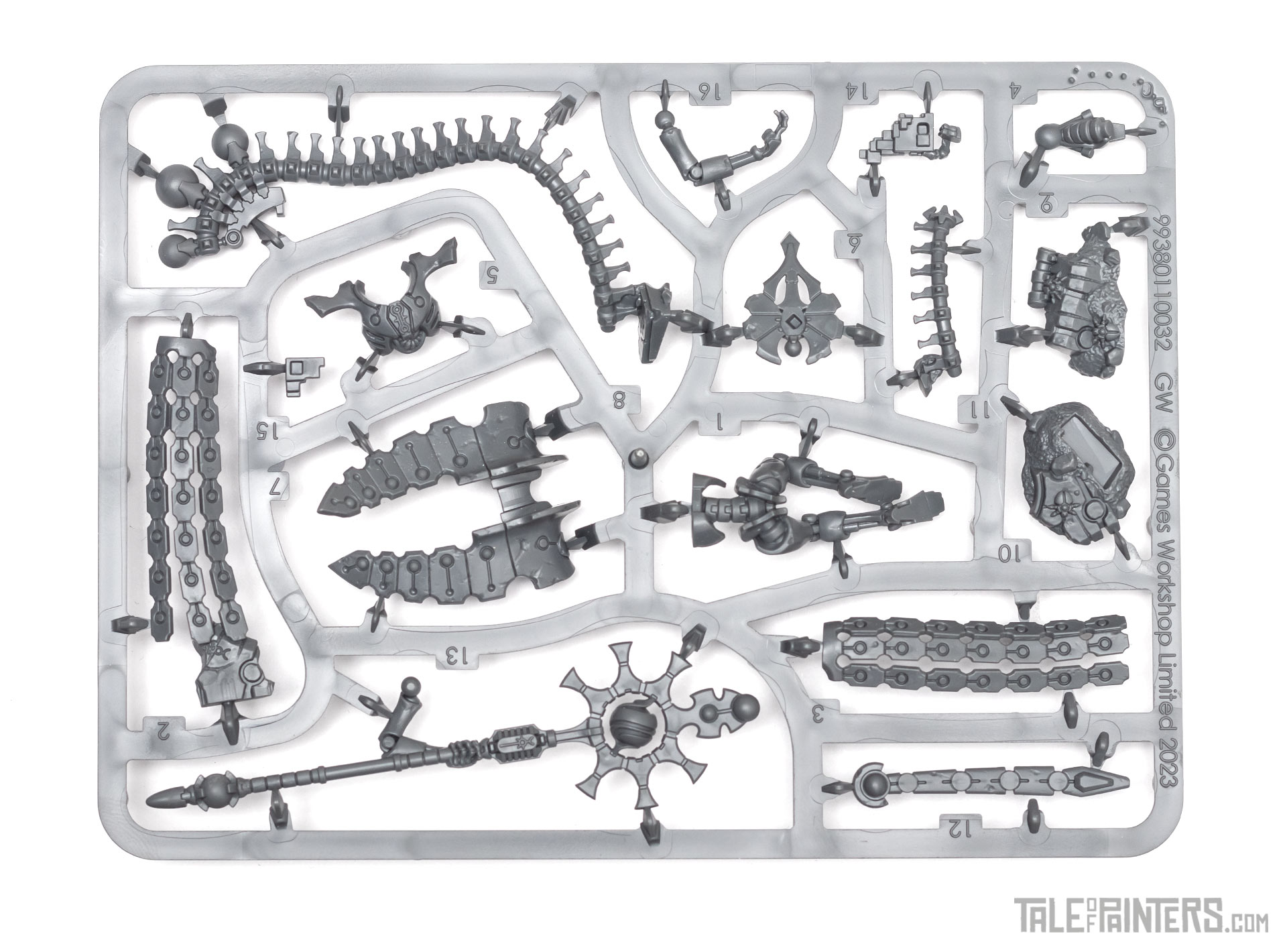 Necrons Orikan the Diviner sprue review
