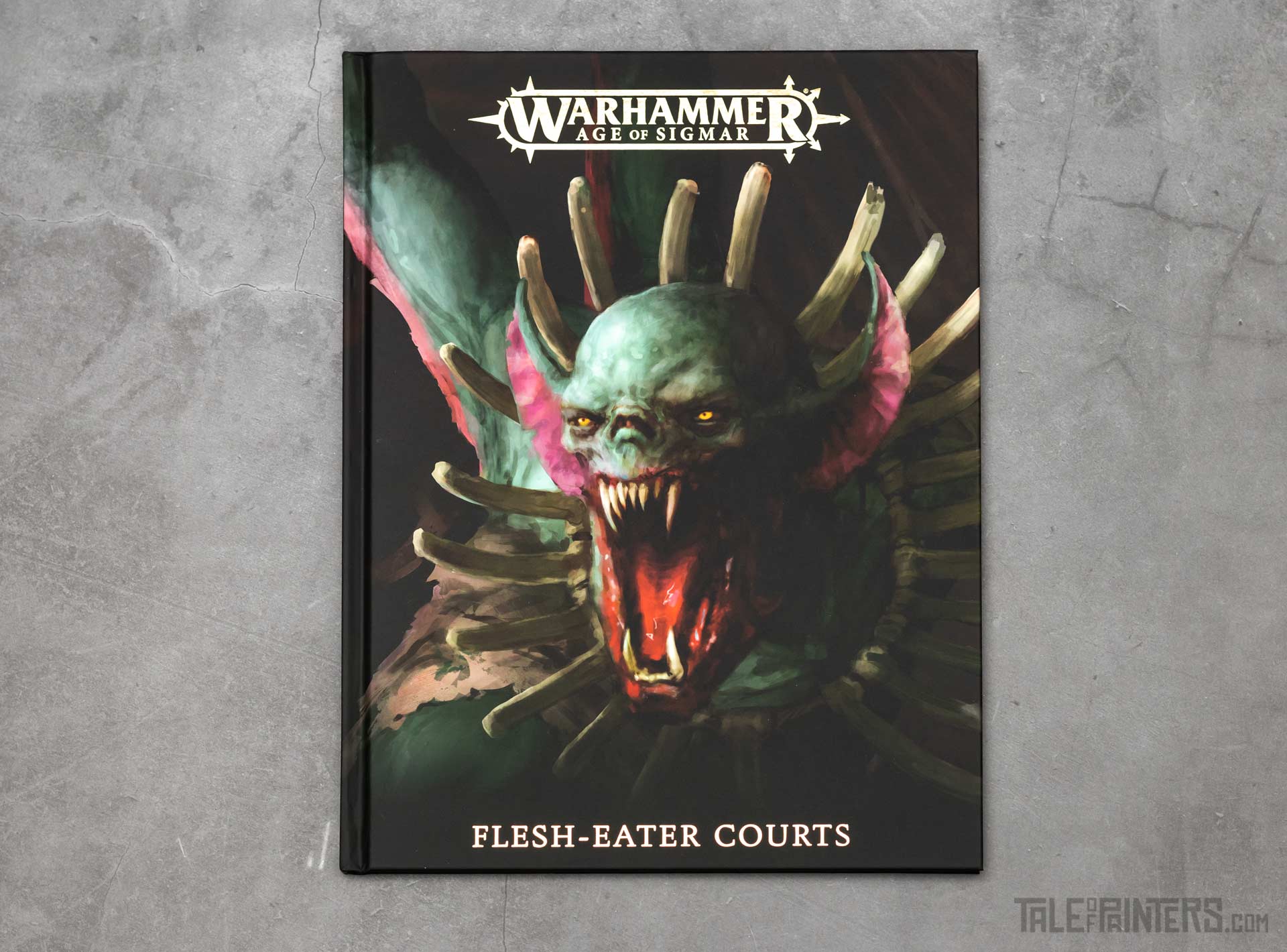 Flesh-eater Courts army set review Battletome cover