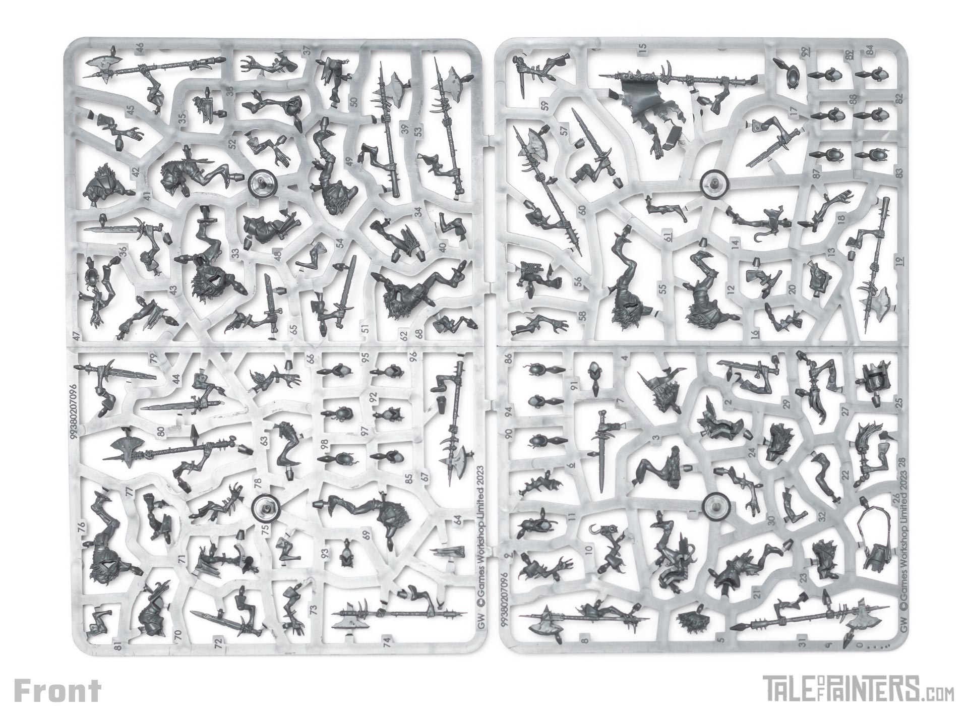 Flesh-eater Courts army set review Cryptguard sprues front