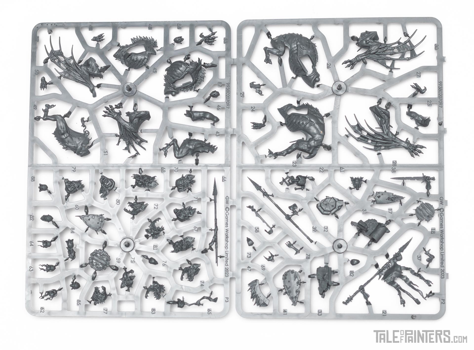 Flesh-eater Courts army set review Morbheg Knights sprues 1 and 2
