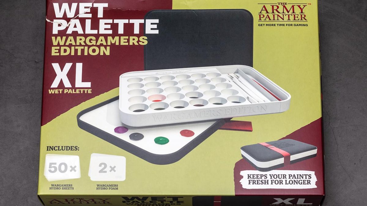 The Army Painter Wet Palette Wargamers Edition XL unboxing