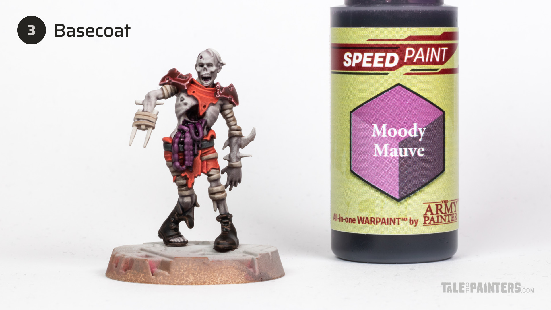 How to paint purple Deadwalker Zombie flesh tutorial step 3