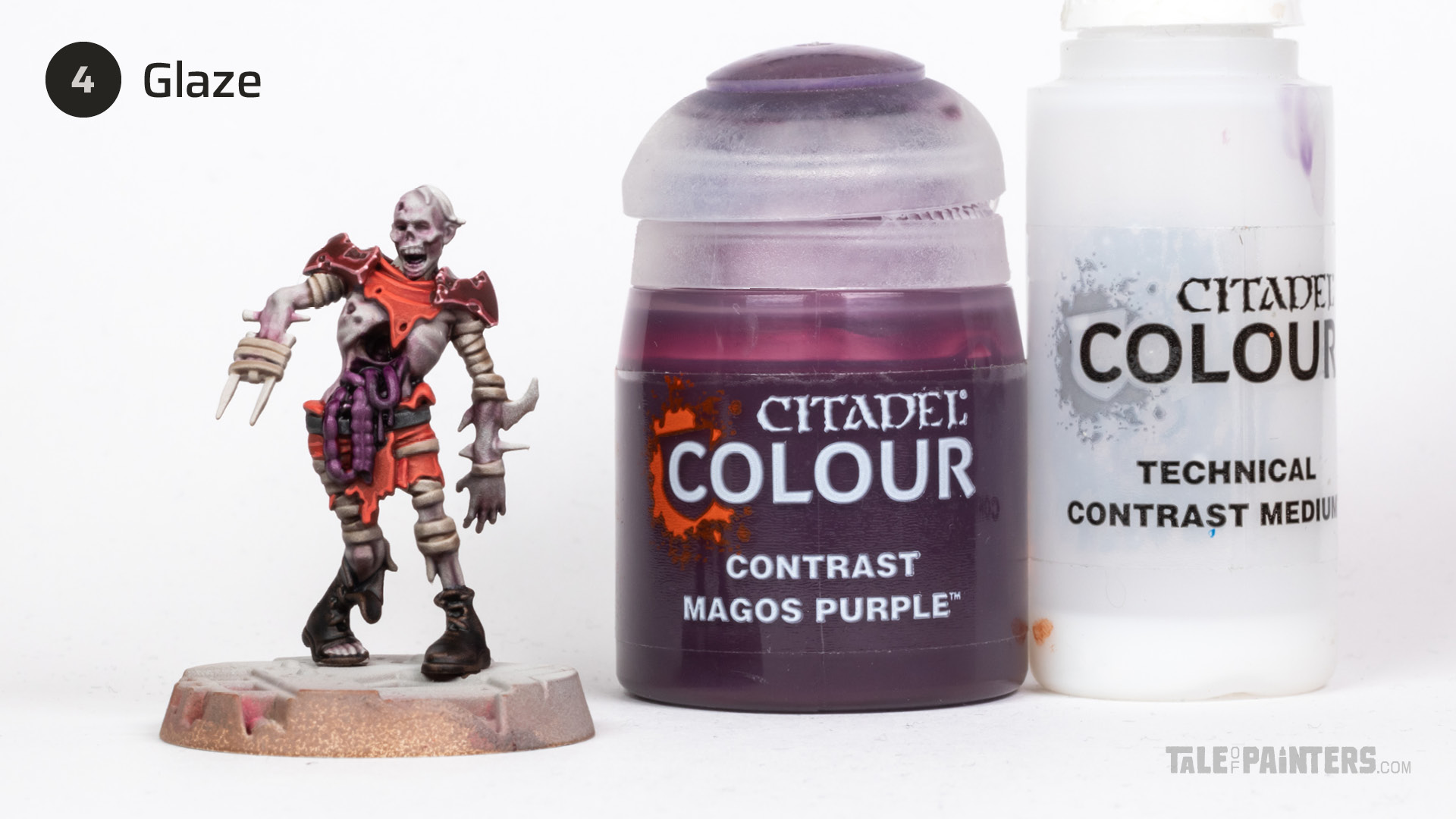 How to paint purple Deadwalker Zombie flesh tutorial step 4