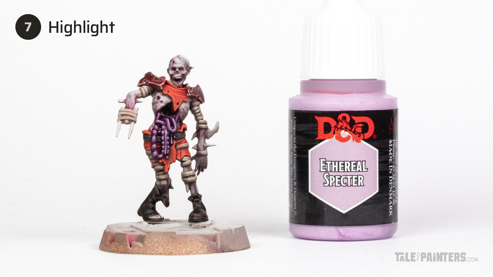 How to paint purple Deadwalker Zombie flesh tutorial step 7