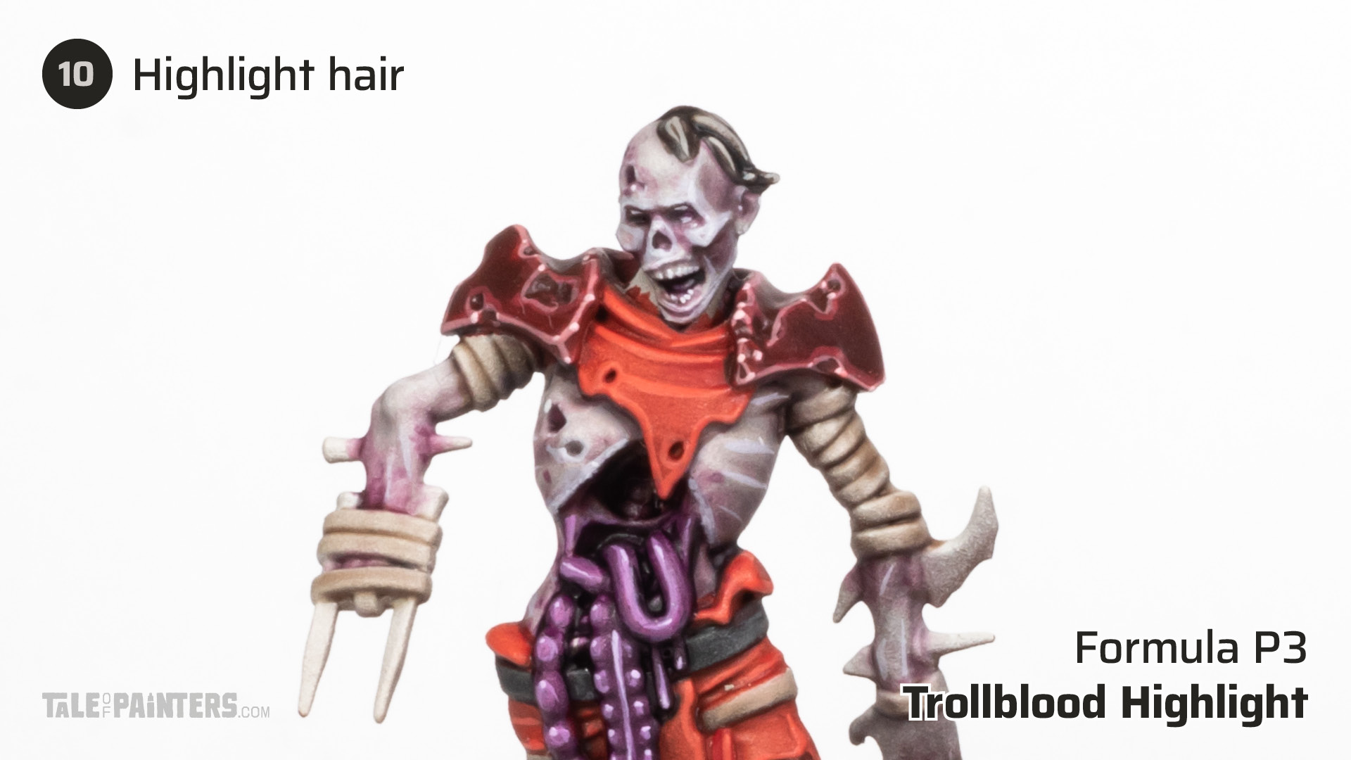 How to paint purple Deadwalker Zombie flesh tutorial step 10