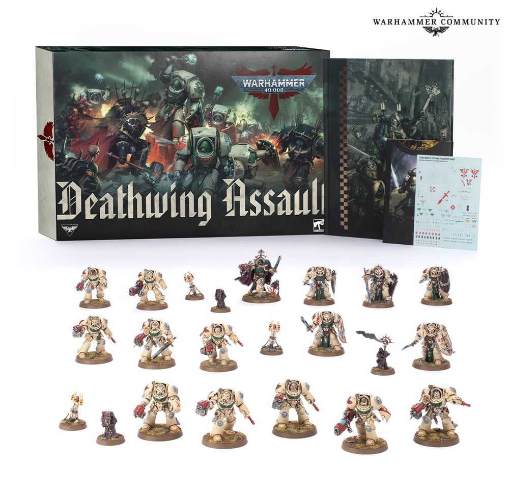 Deathwing Assault Dark Angels army box contents