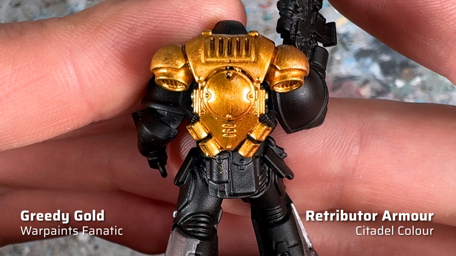 The Army Painter Warpaints Fanatic Greedy Gold and Retributor Armour comparison and review