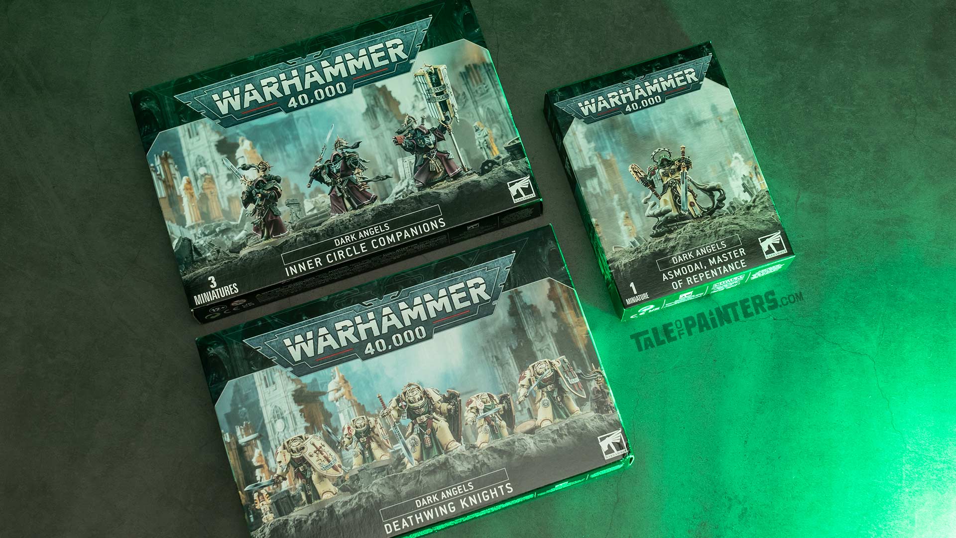 Dark Angels Inner Knight Companions, Deathwing Knights, and Asmodai unboxing and review