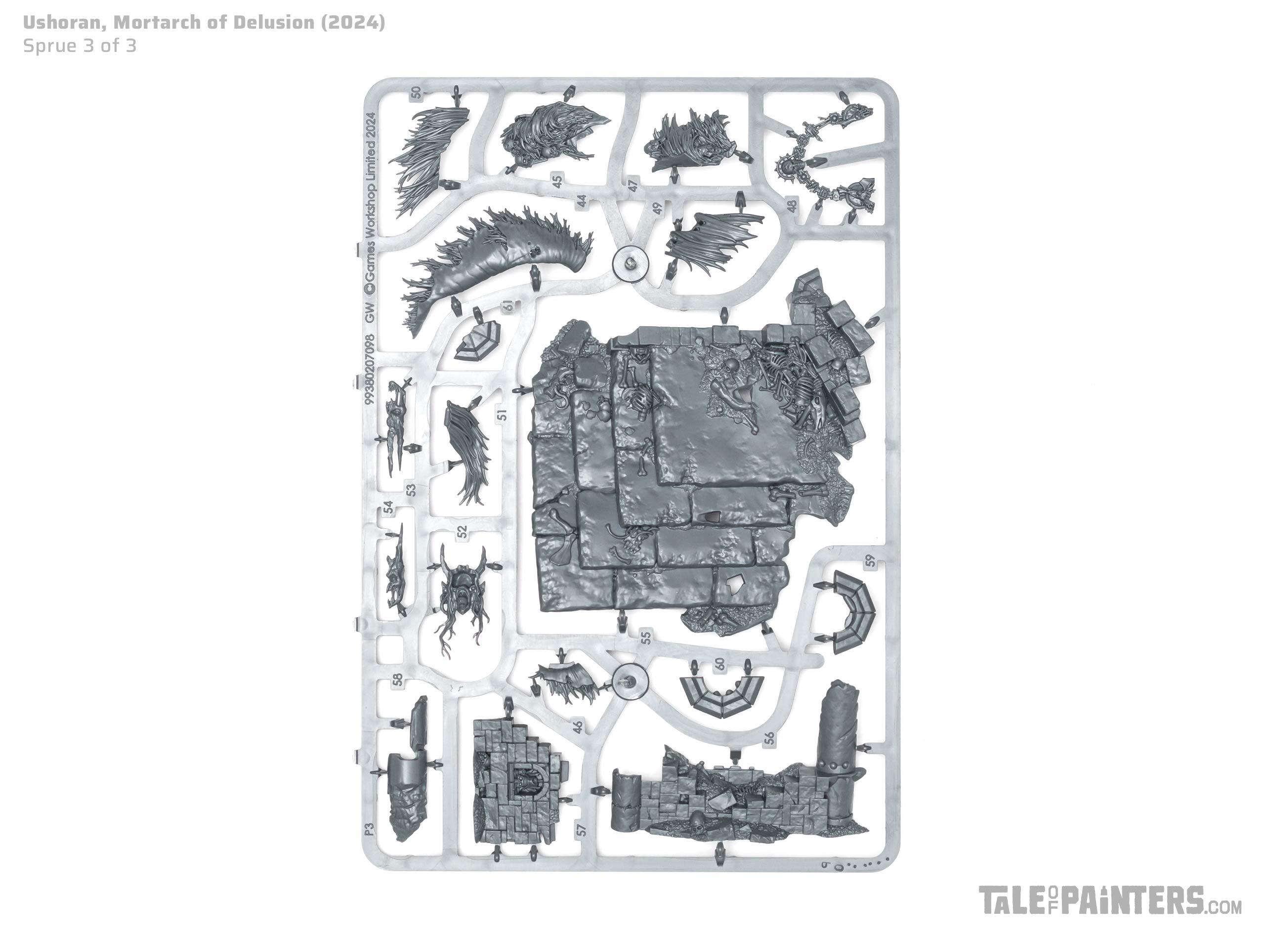 Flesh-eater Courts Ushoran Mortarch of Delusion sprue 3 of 3