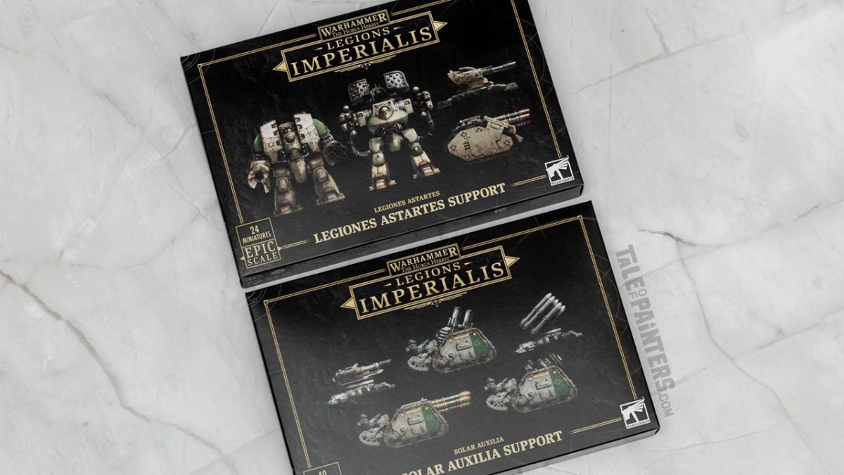 Legions Imperialis Legiones Astartes Support and Solar Auxilia Support review and unboxing