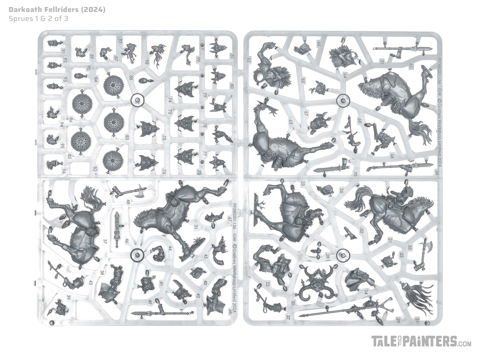 Darkoath Fellriders sprues 1 and 2 review