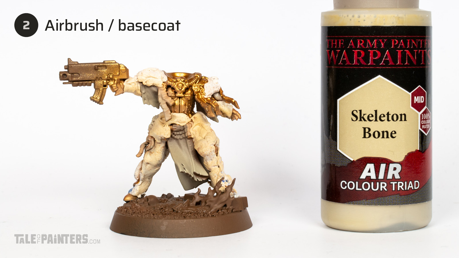How to paint Sisters of Battle from The Order of the Golden Light tutorial, step 2