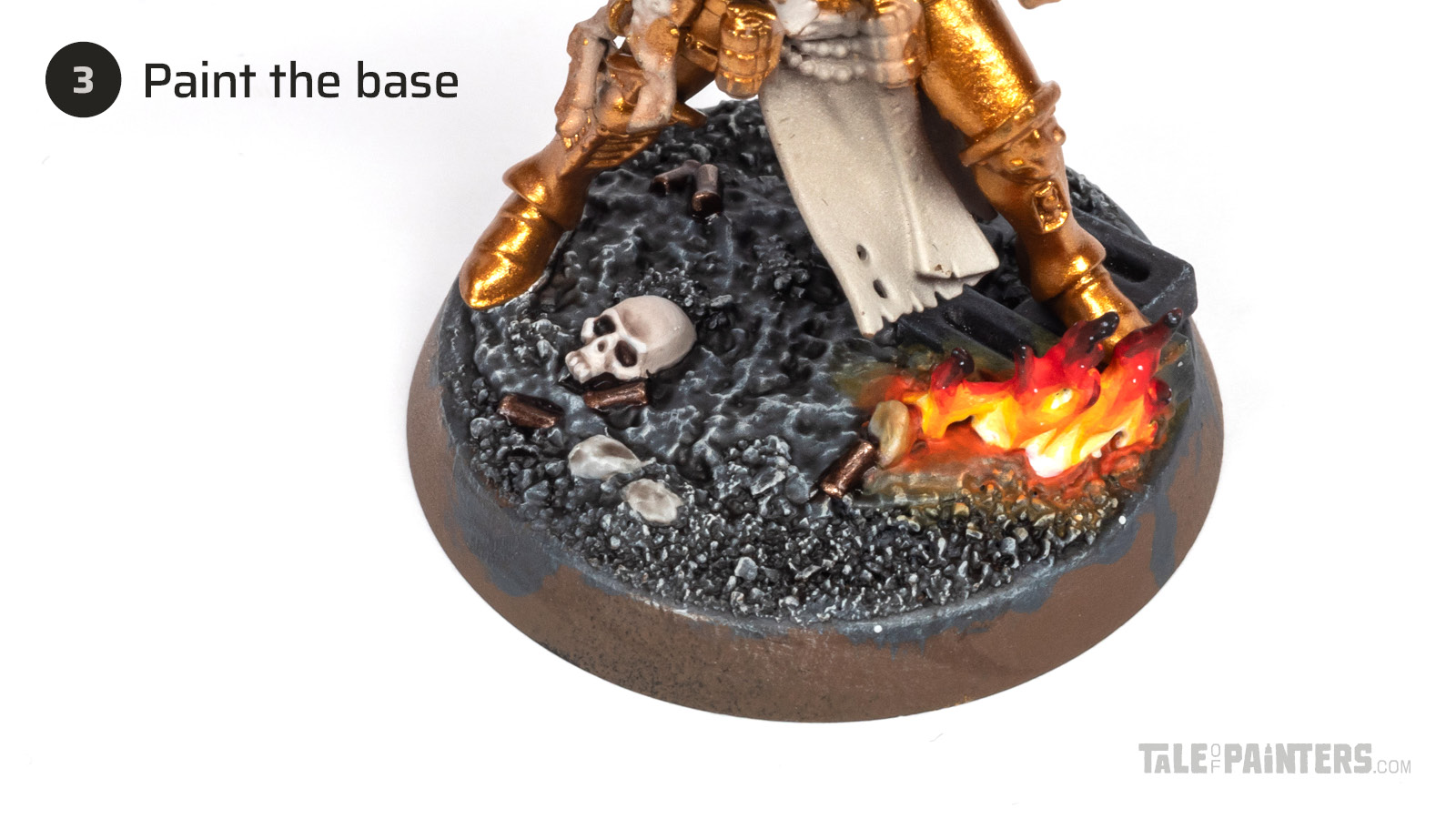 How to paint Sisters of Battle from The Order of the Golden Light tutorial, step 3