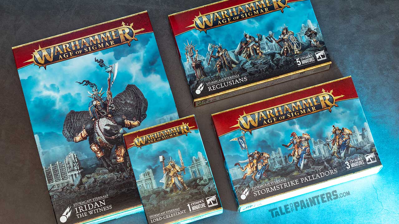 Stormcast Eternals Iridan the Witness, Lord-Celestant 2024, Stormstrike Palladors, multipart Reclusians review and unboxing