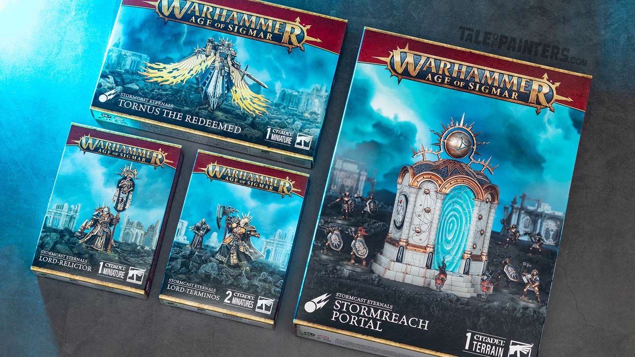 Stormcast Eternals Tornus the Redeemed, Lord-Relictor, Lord-Terminos, Stormreach Portal review and unboxing