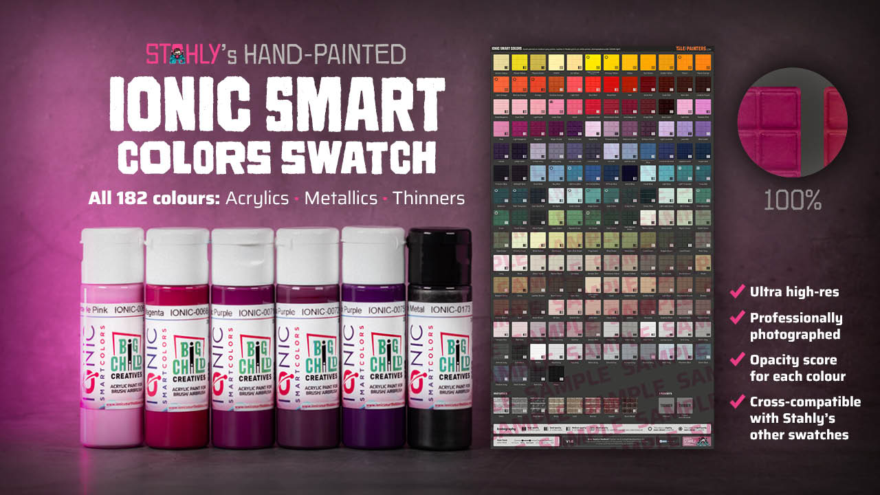 Ionic Smart Colors hand-painted swatch Patreon banner V1.0