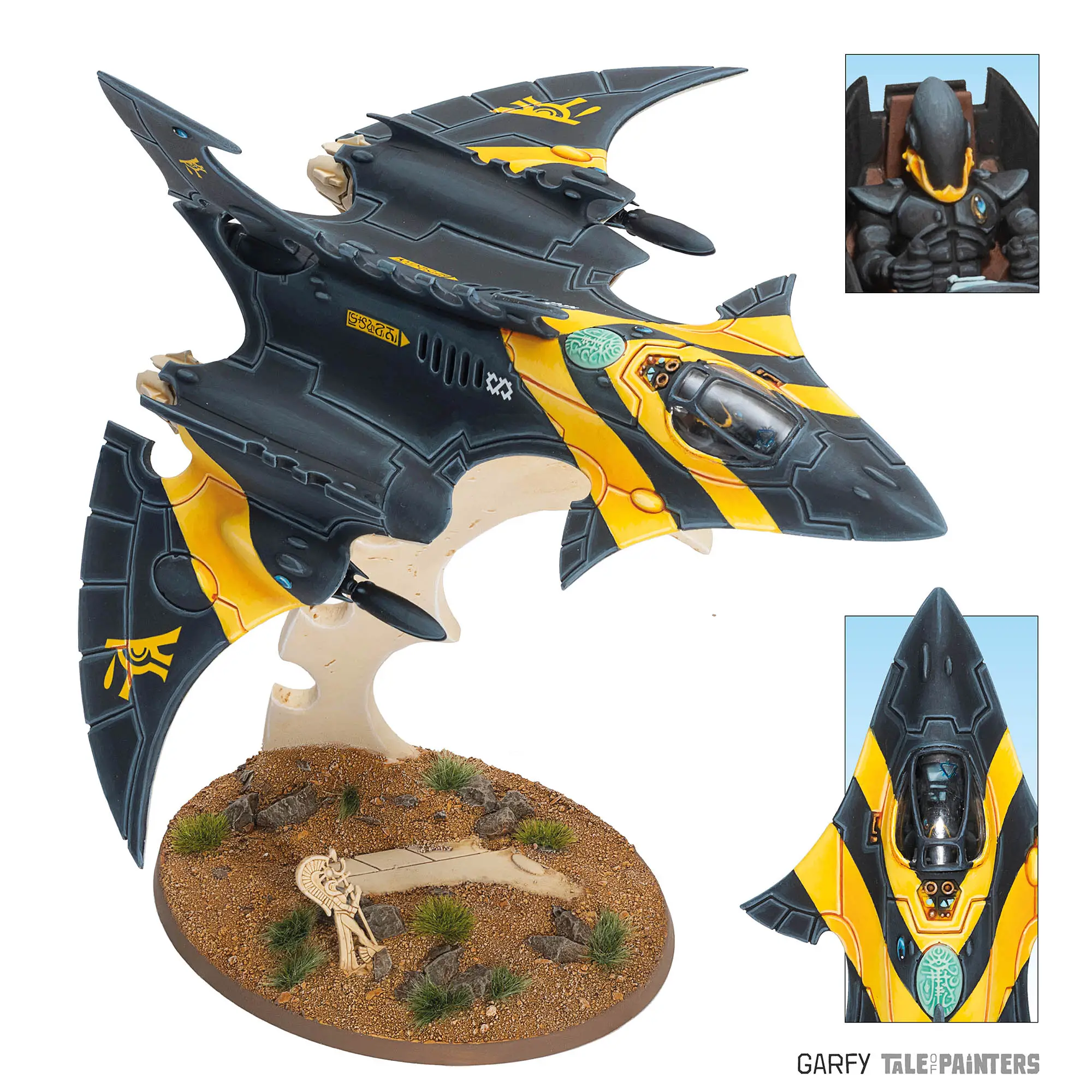 Showcase: Aeldari Hemlock Wraithfighter (inc. painting guides