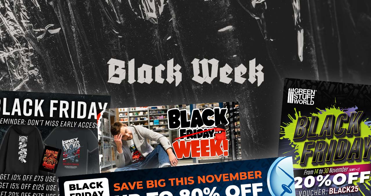 Best Warhammer & tabletop Black Week / Friday deals 2025 banner 1