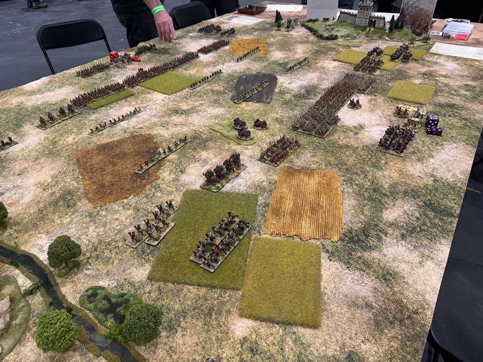 Historical wargaming demo board at Salute 53